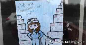 Coronavirus Northern Ireland: West Belfast kids take part in window art competition - Belfast Live