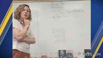 Durham teacher gives lessons on Instagram with schools closed during coronavirus pandemic - WTVD-TV