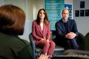 Prince William and Kate Middleton visit Croydon to praise frontline NHS staff