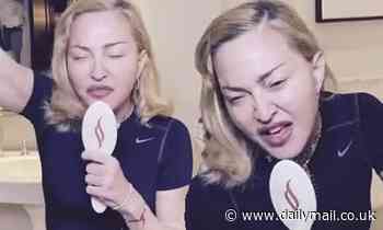 Madonna sings 'let's go eat some fried fish' as she changes the lyrics to Vogue