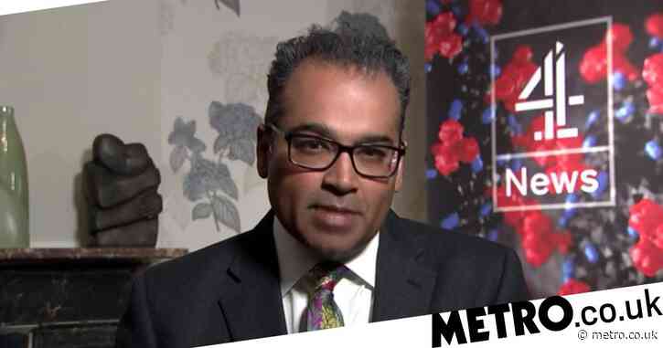 Krishnan Guru-Murthy hosts Channel 4 News from home as he self-isolates amid coronavirus