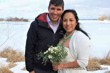'A break from all the chaos': Couple weds in Orillia park (6 photos) - OrilliaMatters.Com