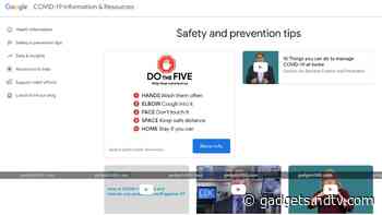Google&rsquo;s Coronavirus Website Launched in the US, Will Expand to More Countries &lsquo;In the Coming Days&rsquo;
