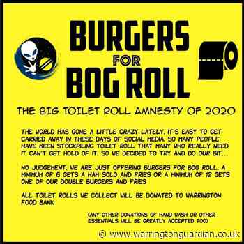 Toilet roll amnesty – in exchange for burgers – to take place at Warrington Market - Warrington Guardian