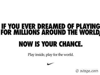 Nike encourages people to 'play inside' to 'play for the world'
