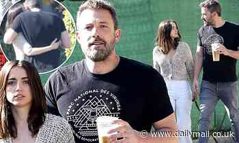 Ben Affleck and Ana de Armas put on a loved up display as they take a walk during self-isolation