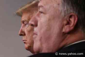 Trump, Pompeo walk to brink of blaming Iran for rocket attack