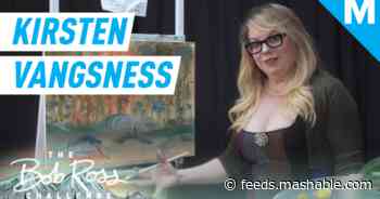 Kirsten Vangsness from 'Criminal Minds' creates a tardigrade masterpiece — The Bob Ross Challenge