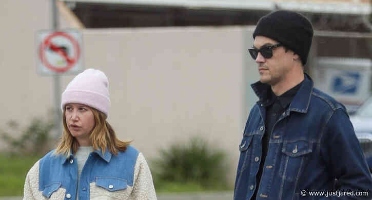 Ashley Tisdale & Husband Christopher French Leave Grocery Store Empty-Handed