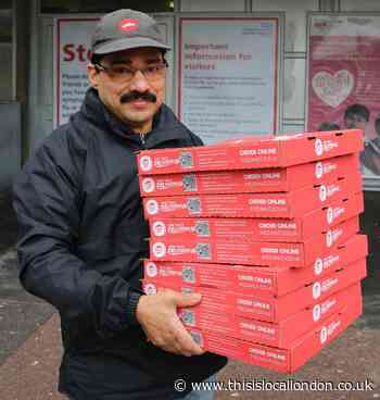 Northwick Park Hospital staff tackling coronavirus gifted pizzas