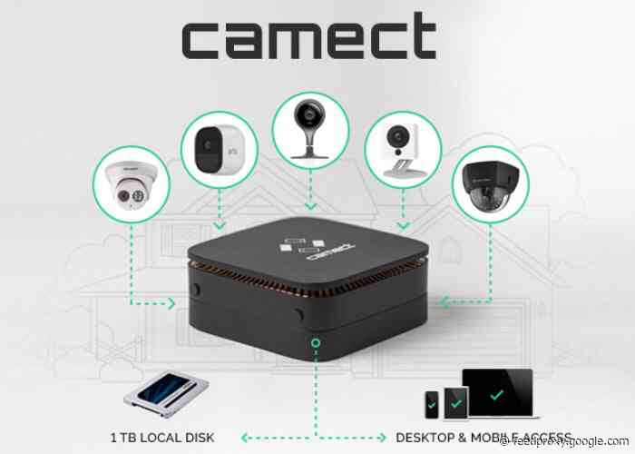 CAMECT home security camera hub offers local video storage and easy access