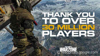 Call of Duty: Warzone has 30 million players ‘working from home’