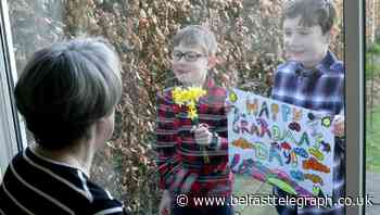 Brothers describe ‘happy and weird’ Mother’s Day through grandparents’ window