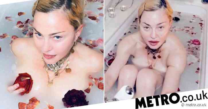 Madonna shares video from the bath as she makes powerful statement about how coronavirus doesn’t discriminate