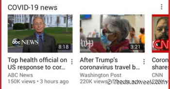 YouTube Rolls Out Covid-19 News Shelf on Homepage