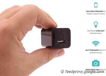 Secret security camera disguised as a USB charger