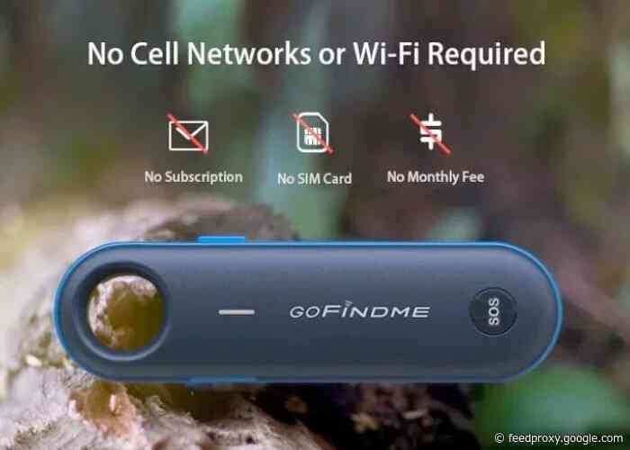 GoFindMe real-time GPS tracker requires no subscription, SIM or cellular connection