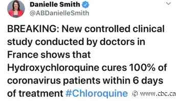 Alberta talk radio host deletes tweet with false claim that there's a 100% cure for coronavirus