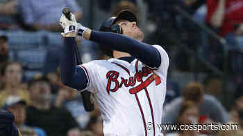 WATCH: Freddie Freeman crushes home run off his 3-year-old son in a game of backyard baseball