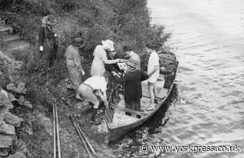 The grand opening of the Linton Lock hydro-electric power station by Princess Mary in 1923