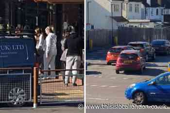 Coronavirus: People caught queuing outside Sutton McDonald's