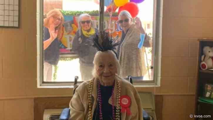 Woman celebrates 100th birthday in COVID-19 virus