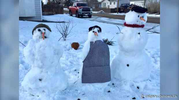 Hanna residents rally around call for snowmen