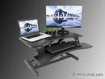 Turn your desk at home into a standing desk with the VIVO Standing Desk Converter for $84     - CNET