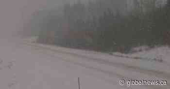 Spring snowfall warning issued for parts of central, northern Alberta