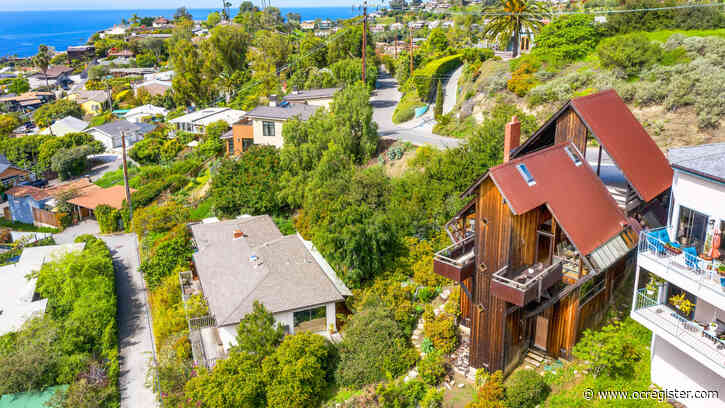 Laguna Beach home with bridge entrance, distant ocean views, seeks $1.6 million