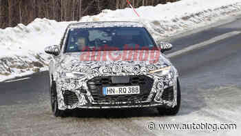 2021 Audi RS3 spy photos show 5-cylinder prototypes in winter testing