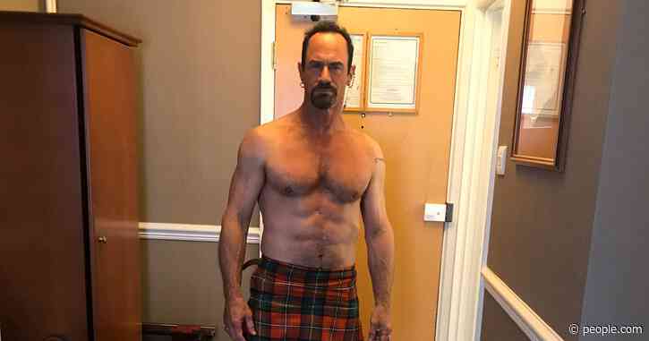 Christopher Meloni Shows Off His Crazy Six-Pack Abs While Posing in 'Quarantine Kilt'