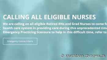 Sask. nurses association to grant emergency licenses amid COVID-19 fight