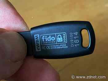 eWBM Goldengate security key with integrated fingerprint reader