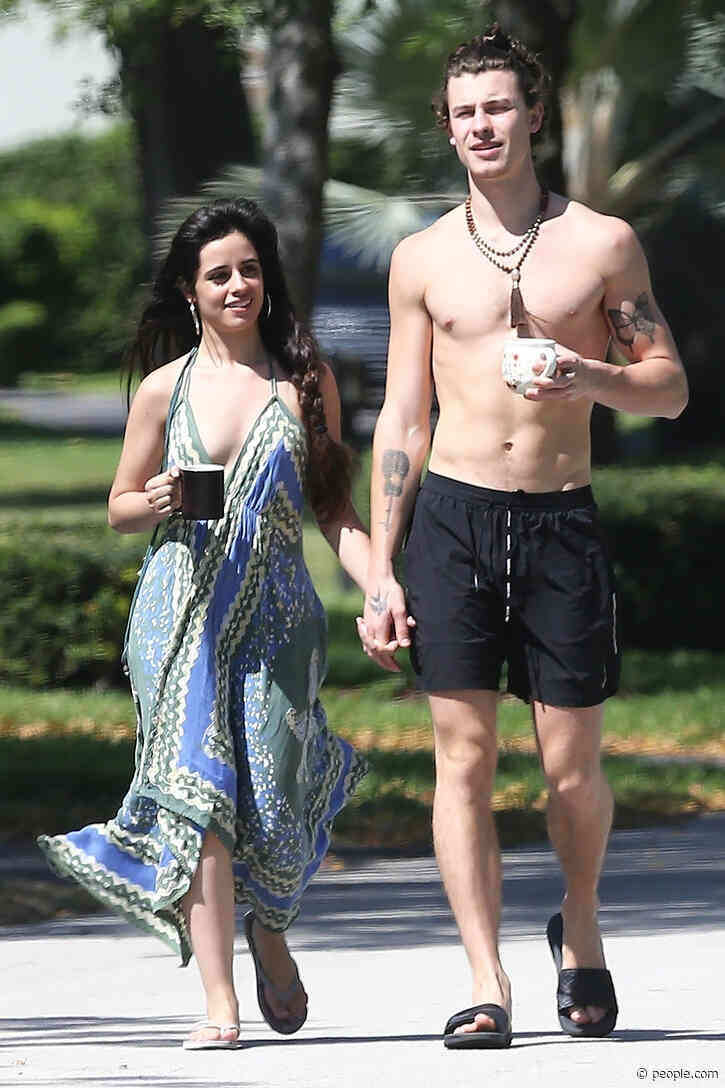 Shawn Mendes and Camila Cabello Share a Smooch While Social Distancing Together in Miami