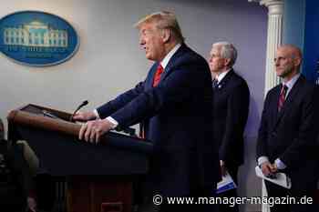 Coronavirus und die Folgen: Trump will Ausgangsbeschränkungen bis Ostern wieder lockern