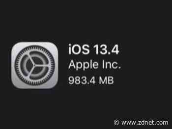 iOS 13.4 for iPhone and iPadOS 13.4 for the iPad is out -- there's a lot of bugfixes here