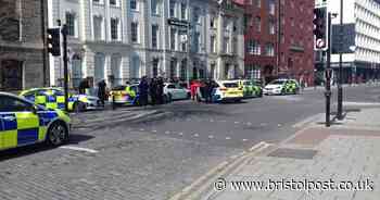 Police chase through Bristol Harbourside ends with 'loud bang'