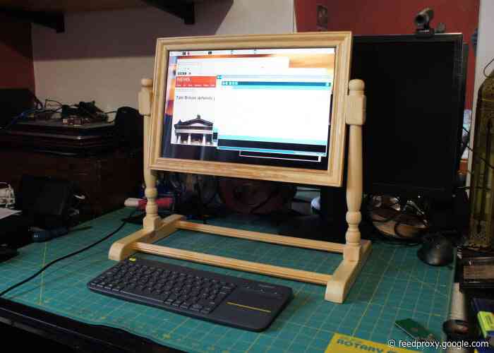 Raspberry Pi desktop computer aptly named the Raspberry Pine