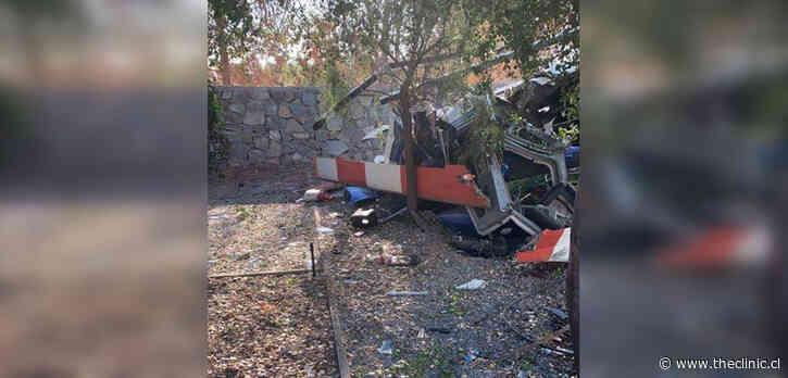 Helicóptero capotó en Colina: piloto murió en el lugar