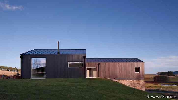 TAP Architects builds black house atop old granite mill in Scotland