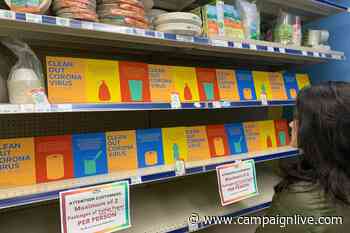 Empty shelves create media space for coronavirus PSAs