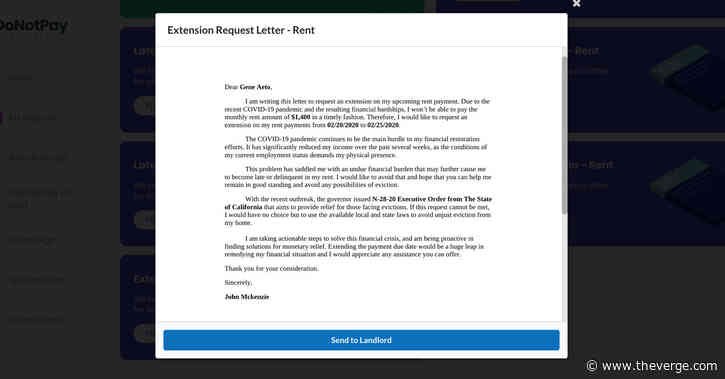 DoNotPay’s new service will try to help you get bill extensions due to coronavirus