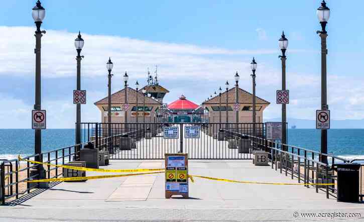 Huntington Beach Pier, beach parking lots closed due to coronavirus concerns