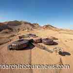 Architecture design recalls ancient seabed on Sharjah desert sand