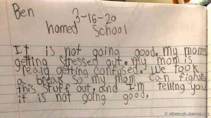 ‘It Is Not Going Good:’ Boy Writes Hilarious Critique Of Mom’s Homeschooling Skills