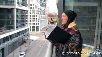 Opera singer spreads joy to isolated Torontonians with balcony performances