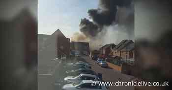 See smoke billowing over Boldon School after fire breaks out