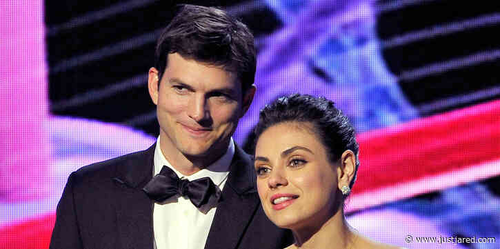Ashton Kutcher Posts Rare Photos of His 2 Kids with Mila Kunis to Thank Front Line Workers