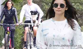 Vampire Diaries' Nina Dobrev takes a solo stroll in LA after sparking dating rumors with Shaun White
